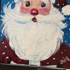 Festive Santa Claus Painting